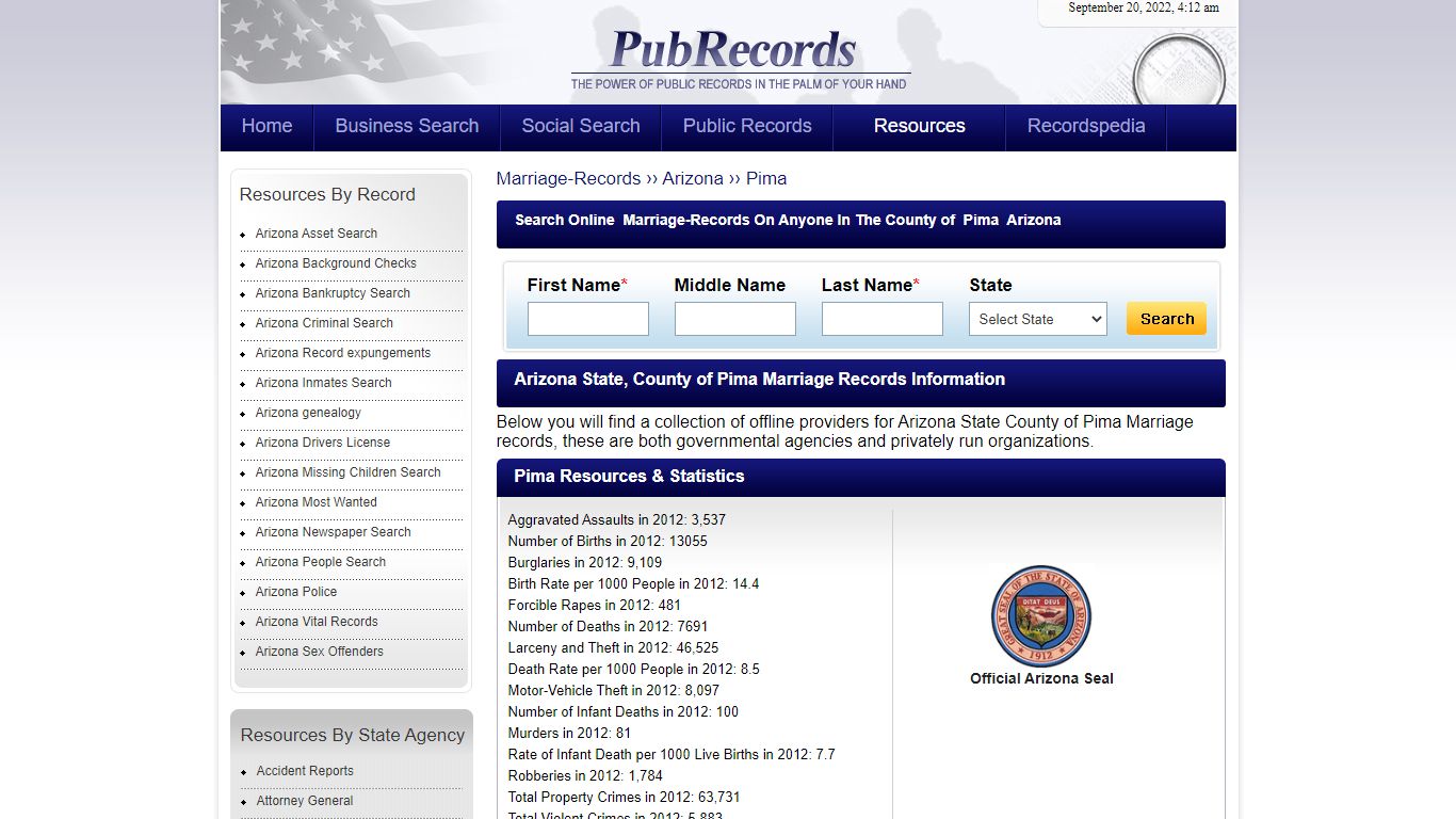 Pima County, Arizona Marriage Records - Pubrecords.com